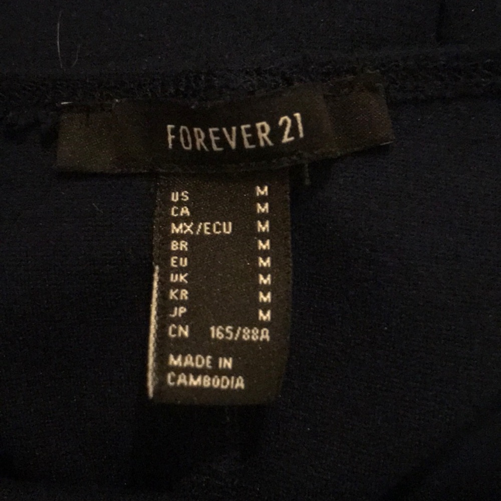 Navy Blue Basic Midi Dress Medium - image 2